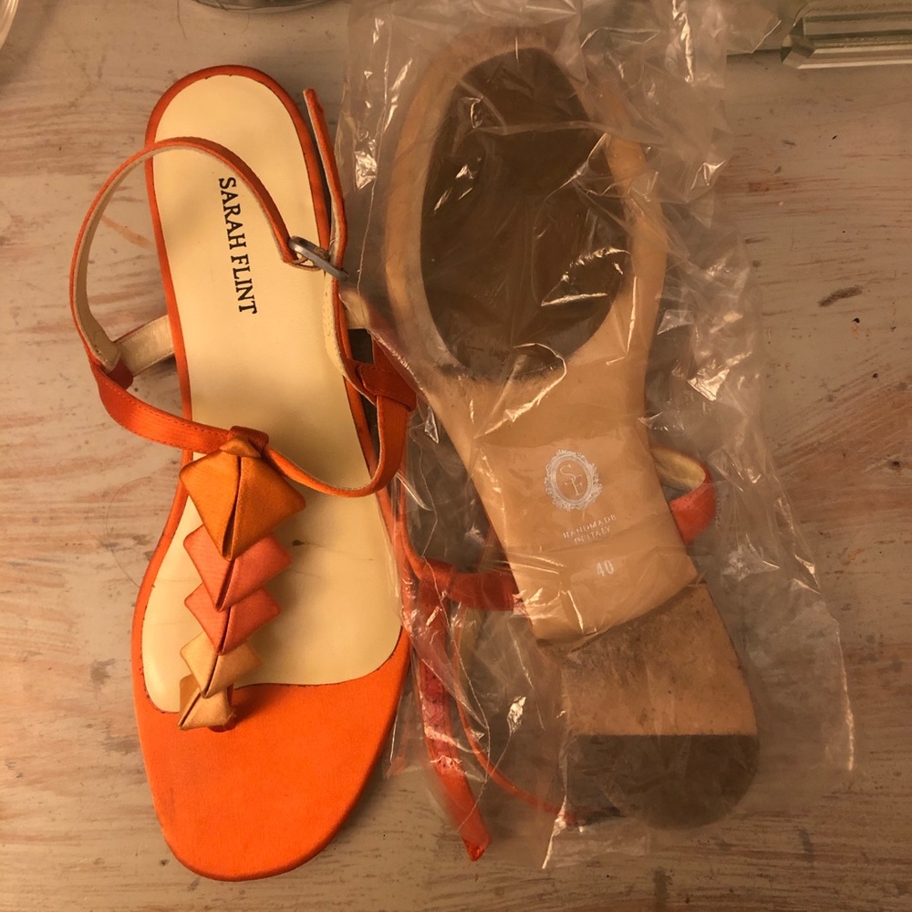 Sarah Flint Satin Sandals Sz40